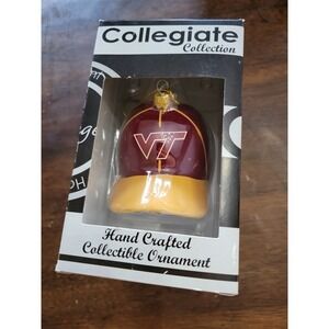 NEW Sterling Christmas Ornament Virginia Tech Baseball Hat 116299